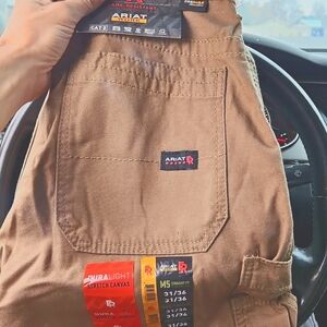 FR Ariat Brown Cargo Pants